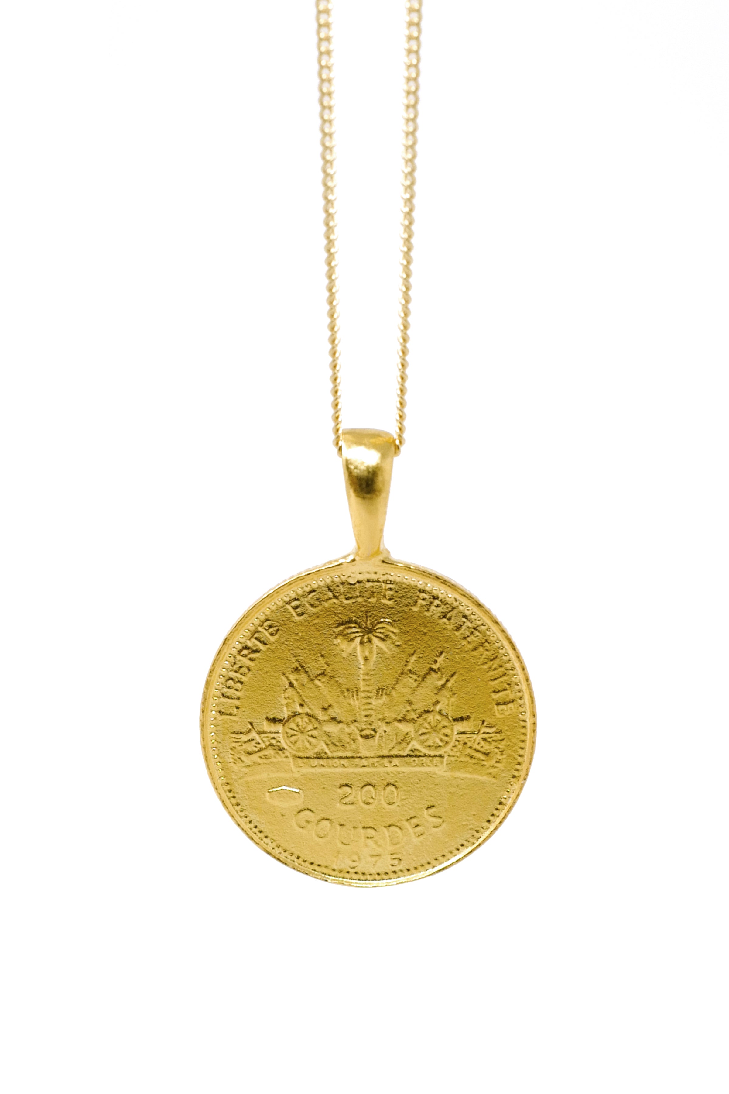 Vintage 22k / 18k Yellow Gold 1979 Iran Coin Pendant Charm - A&V Pawn
